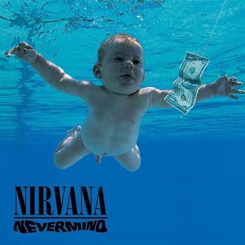 Nirvana Nevermind album image used in a 90s grunge music article