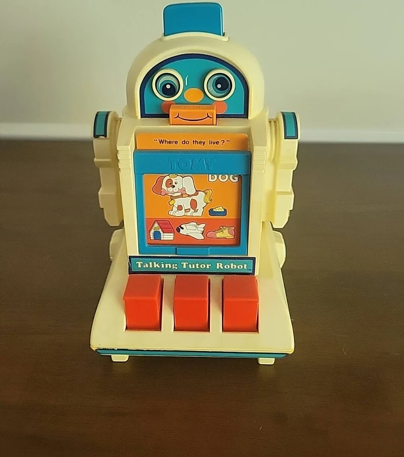 Omni Tutor Robot forgotten 80s electronic learning toy