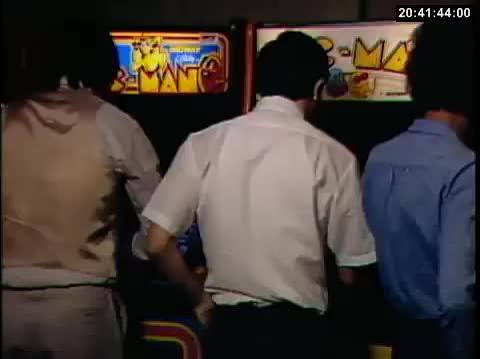 Pac-Man arcade cabinet from the 1980s