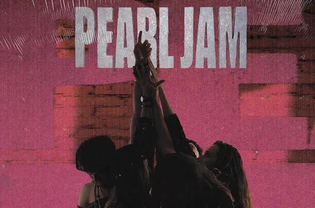 Pearl Jam Ten album cover used in a 90s grunge deep dive