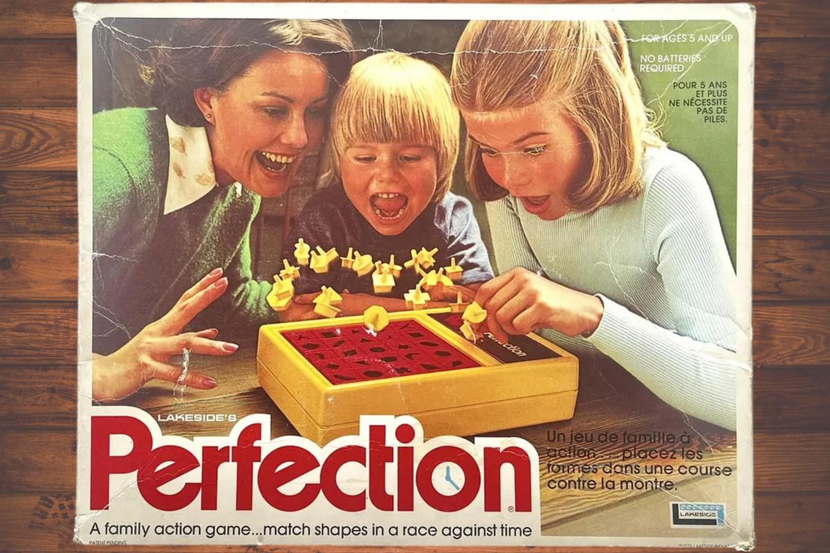 Perfection board game from the 1970s