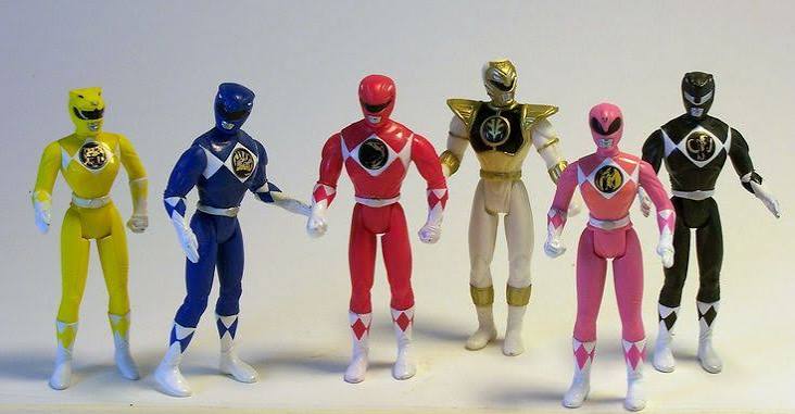 Mighty Morphin Power Rangers 90s action figures and toys