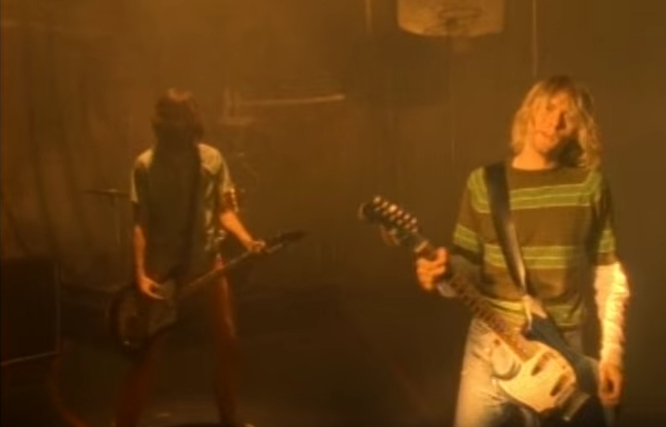 Smells Like Teen Spirit Nirvana image for a 90s music article