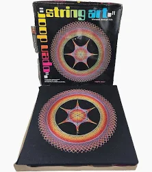 1970s string art craft project