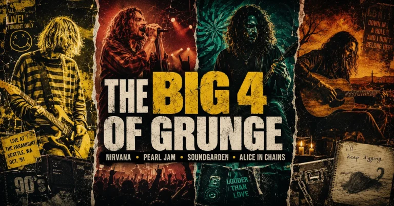 The Big 4 of Grunge: Nirvana, Pearl Jam, Soundgarden & Alice in Chains