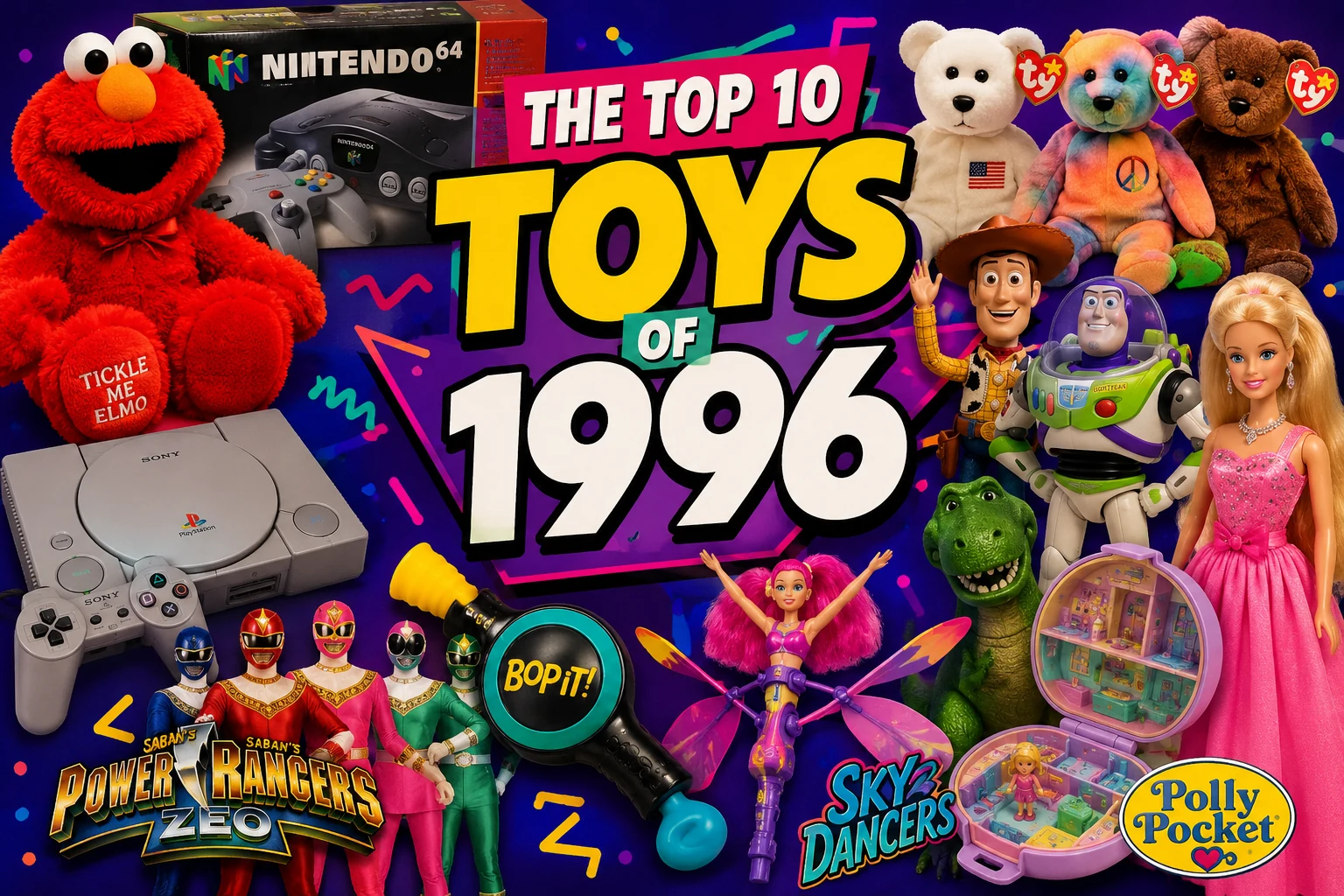 Top 10 Toys of 1996: Tickle Me Elmo to N64