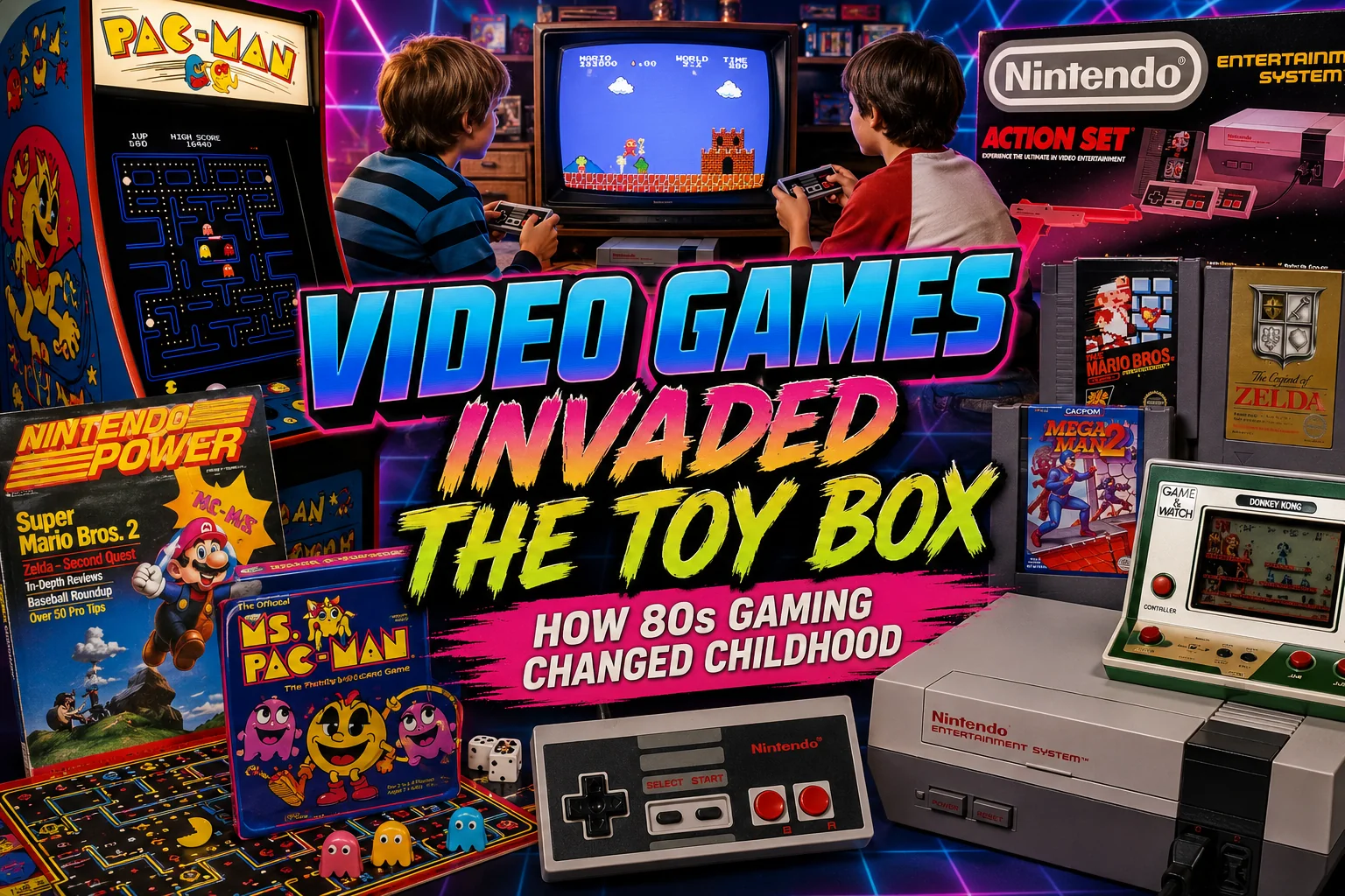 Video Games Invaded the Toy Box: How 80s Gaming Changed Childhood