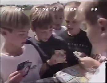 90s Pokémon schoolyard trading and card craze