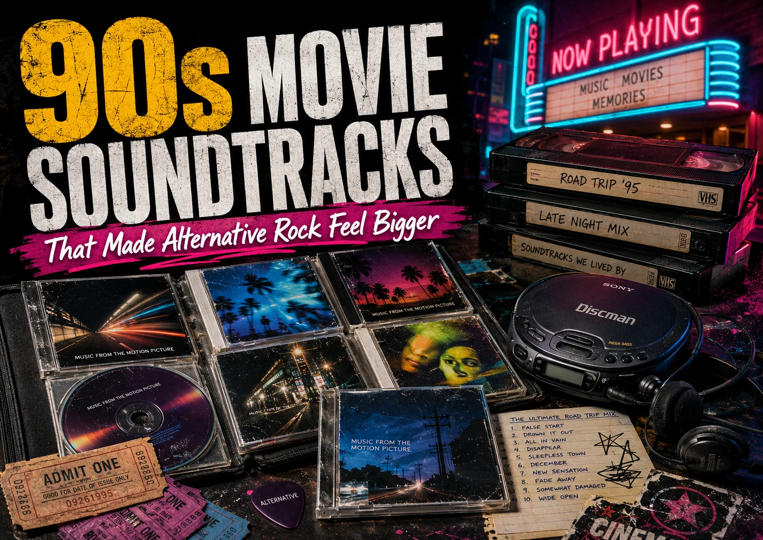 90s Movie Soundtracks That Made Alternative Rock Feel Bigger