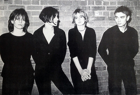 Justine Frischmann and Elastica during the 90s alternative rock era