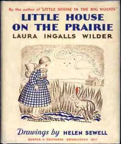 Vintage Little House on the Prairie book cover by Laura Ingalls Wilder