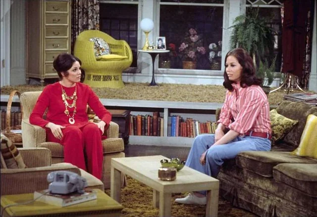Mary Richards inside her original Minneapolis apartment
