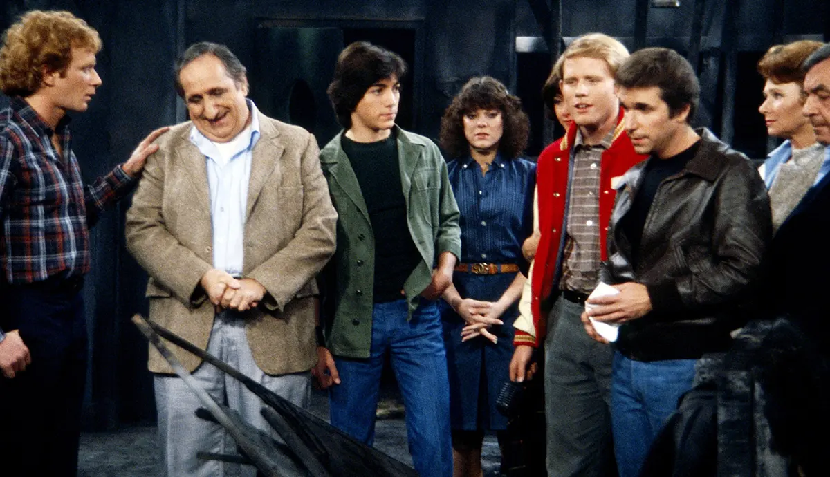 Potsie, Ralph, Arnold and Al together in Happy Days