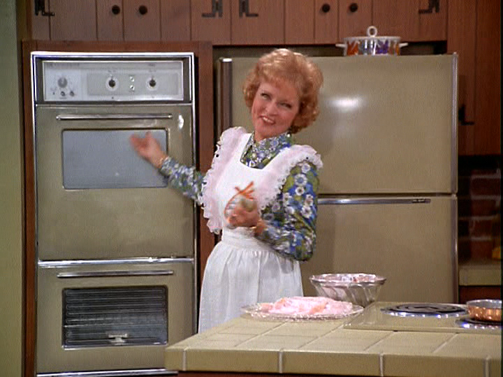 Sue Ann Nivens on the Happy Homemaker television set