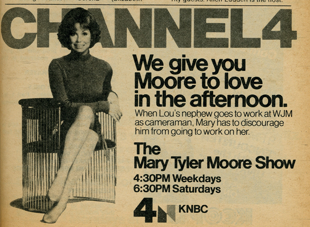 Vintage syndicated television advertisement for The Mary Tyler Moore Show
