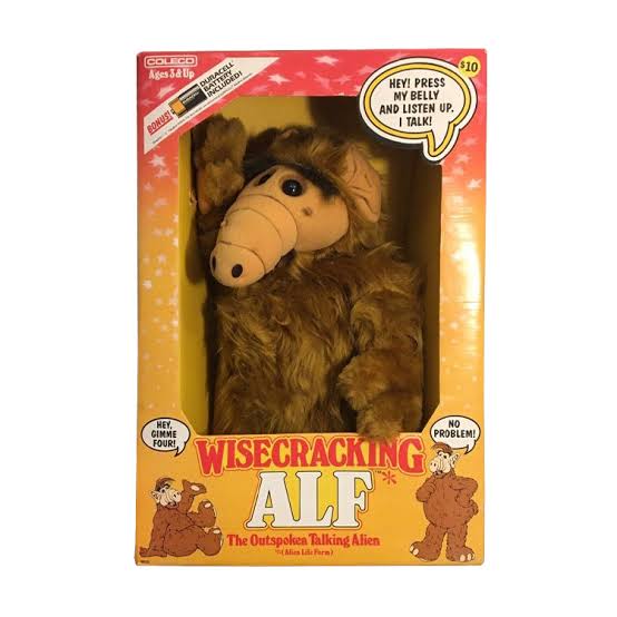 ALF Plush and Talking Toys, one of the most iconic toys from the 1980s