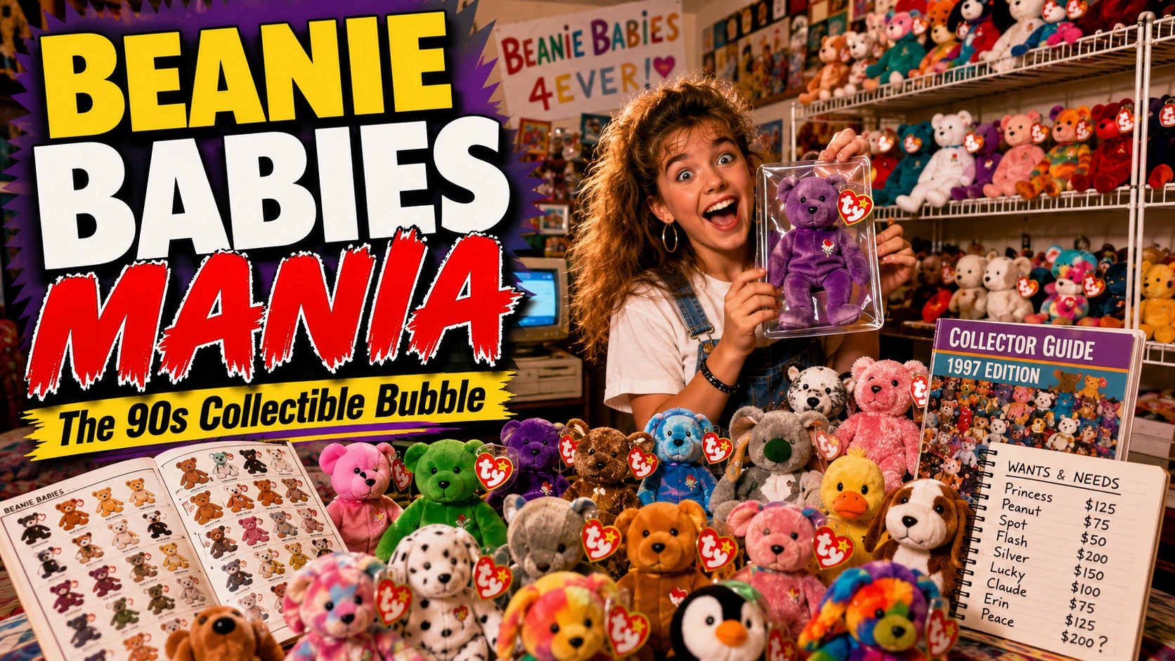 Beanie Babies in the 90s: The Collectible Craze and Bubble