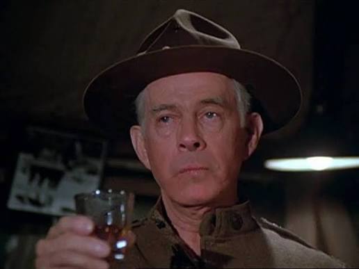 Colonel Potter raising a glass in the M*A*S*H episode Old Soldiers