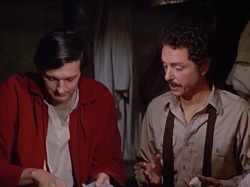 Hawkeye Pierce with psychiatrist Sidney Freedman during the M*A*S*H series finale