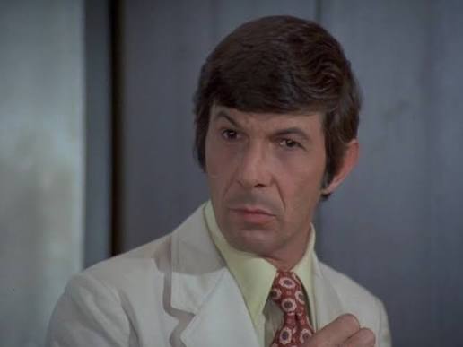 Leonard Nimoy appearing as a Columbo murder suspect opposite Peter Falk