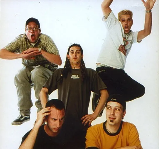 Less Than Jake during the 90s ska-punk and Warped Tour era