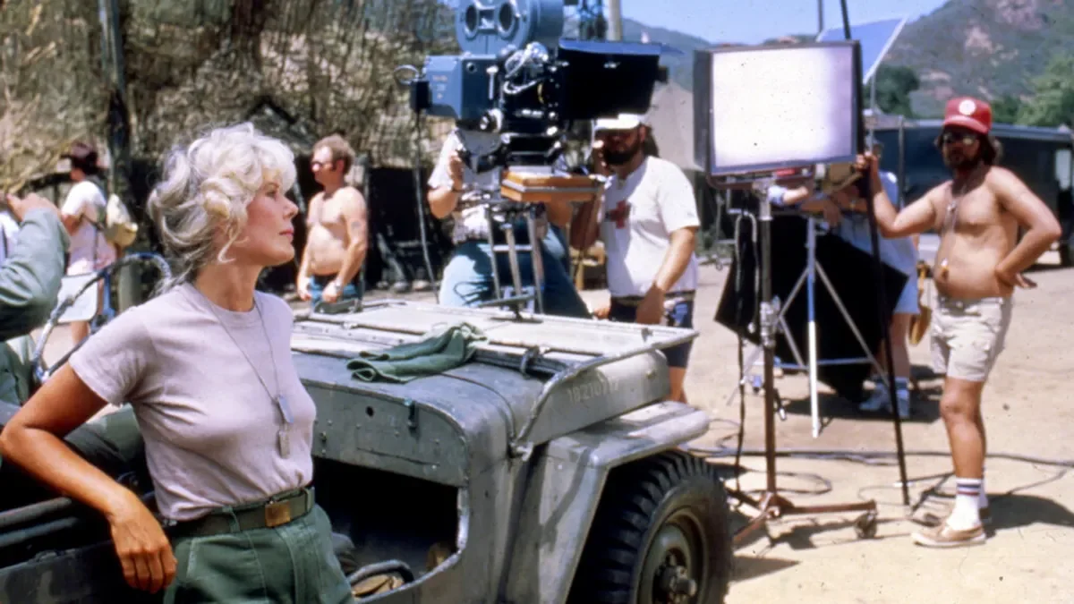 M*A*S*H cast and production team working behind the scenes on the television series