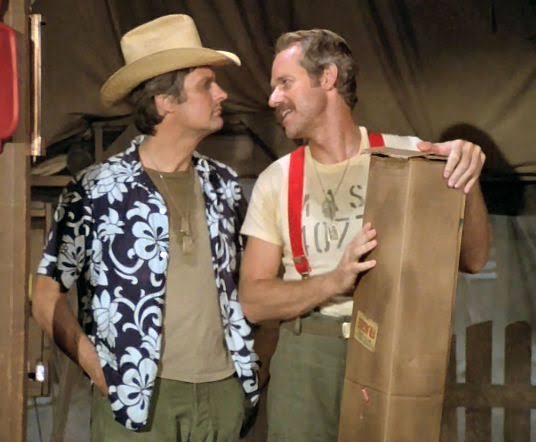 Hawkeye Pierce and B.J. Hunnicutt together at the 4077th