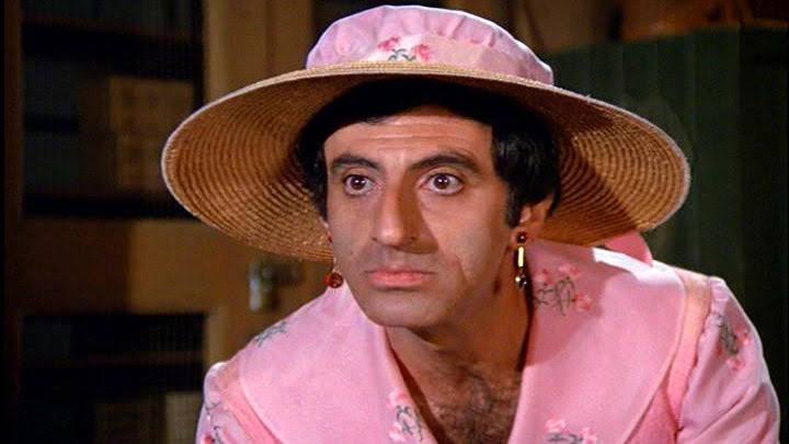 Jamie Farr as Corporal Klinger in one of his memorable outfits