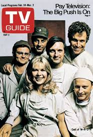 Vintage TV Guide cover featuring the cast of M*A*S*H