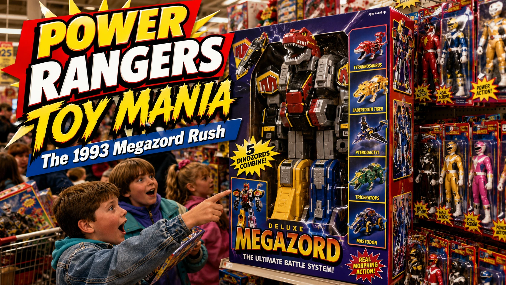 Power Rangers Toys in the 90s: The 1993 Megazord Rush