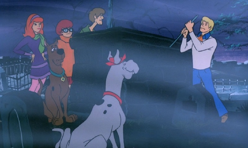 Scooby-Doo and Mystery Inc. investigating a spooky mystery
