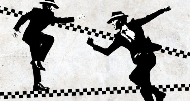 90s ska-punk lifestyle with checkerboard fashion, skate culture and alternative music energy