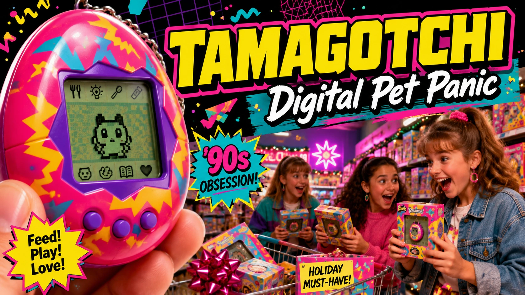 Tamagotchi in the 90s: The Digital Pet Panic