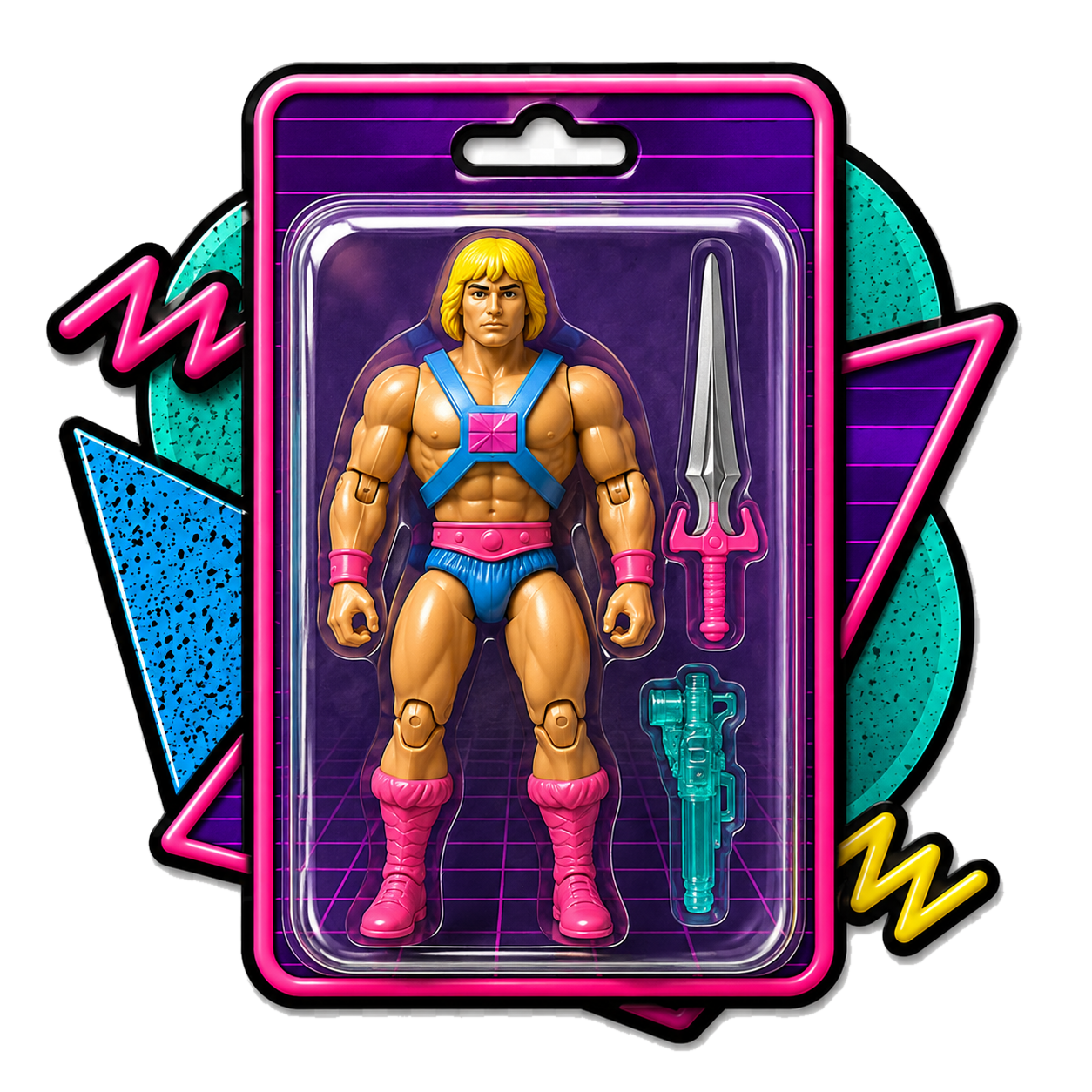 1980s toy timeline badge for 1984