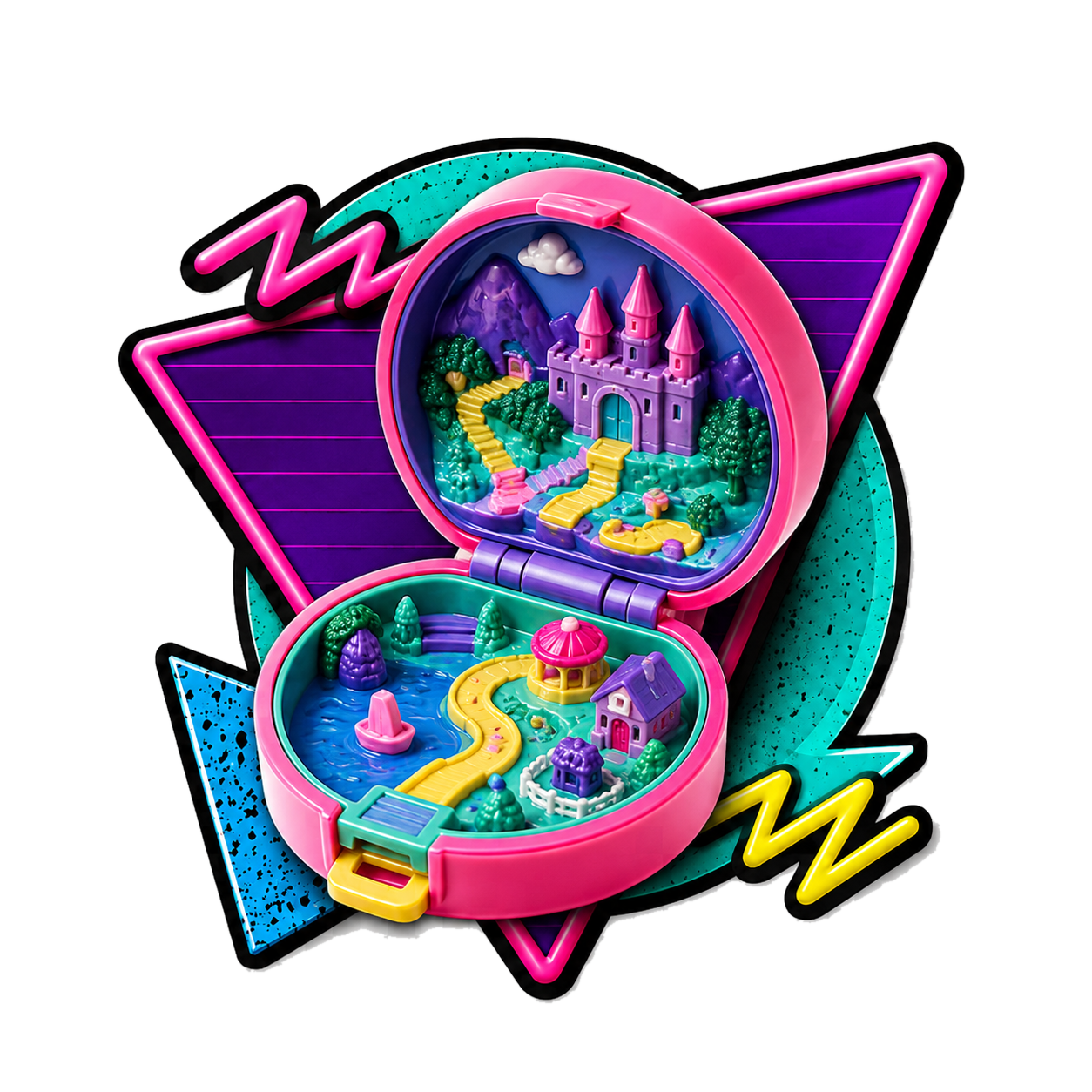 1980s toy timeline badge for 1989