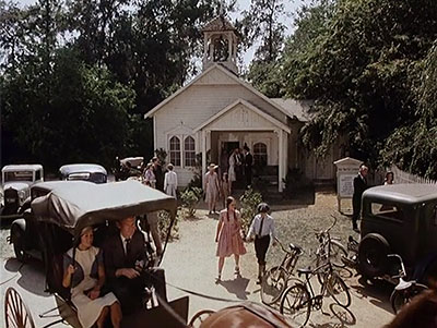 The Walton family farmhouse and outdoor set used for The Waltons television series