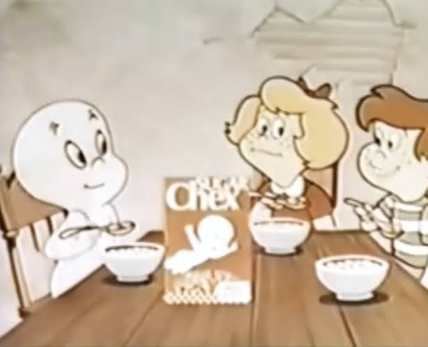 Authentic 1970s Chex cereal commercial still