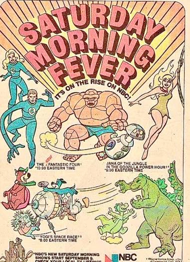 1973 Saturday morning television lineup advertisement