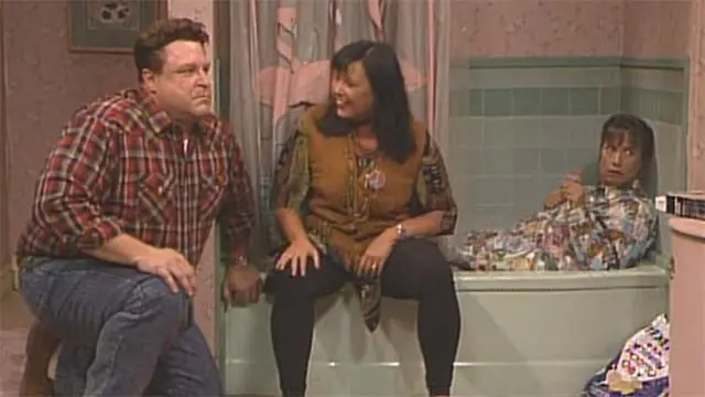 Roseanne, Dan and Jackie in A Stash from the Past