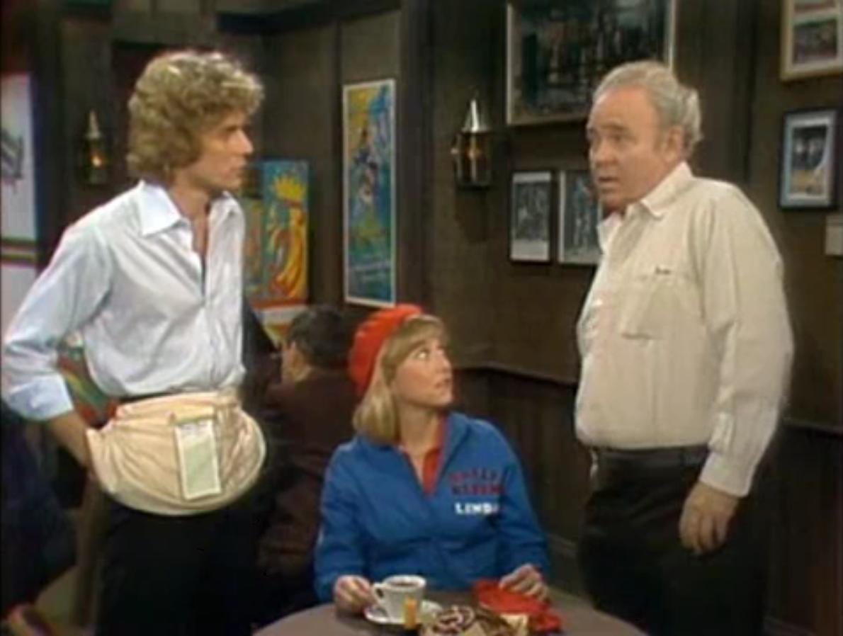 Archie Bunker behind the bar in Archie Bunker's Place