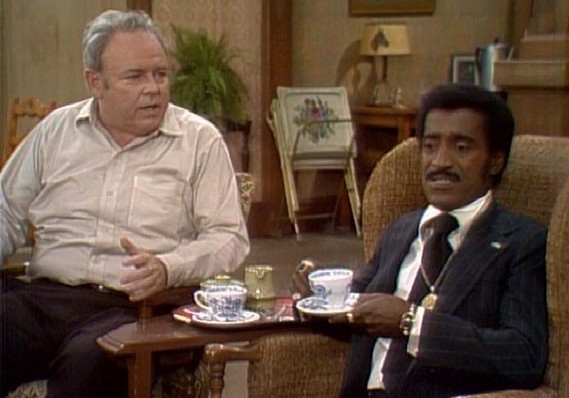 Archie Bunker with Sammy Davis Jr. during Sammy's Visit