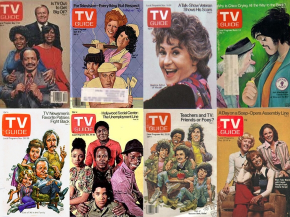 Authentic cast publicity images representing major 1970s sitcoms
