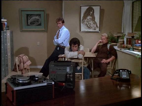 Authentic 1970s police precinct and dispatch-room production still
