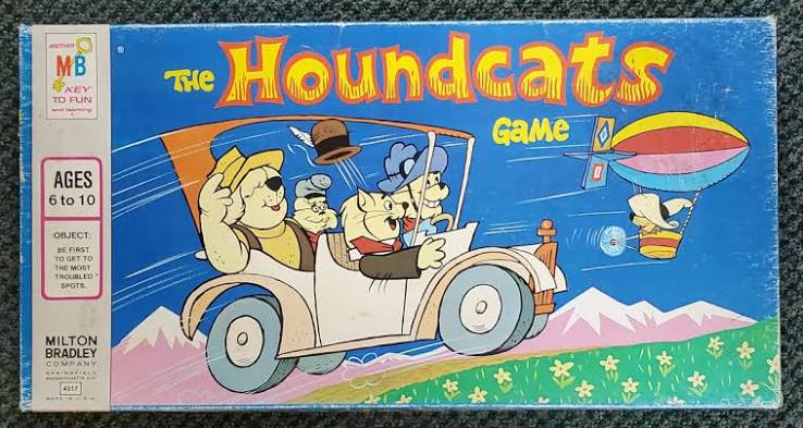 1970s cartoon lunch box, record, board game and toy merchandise