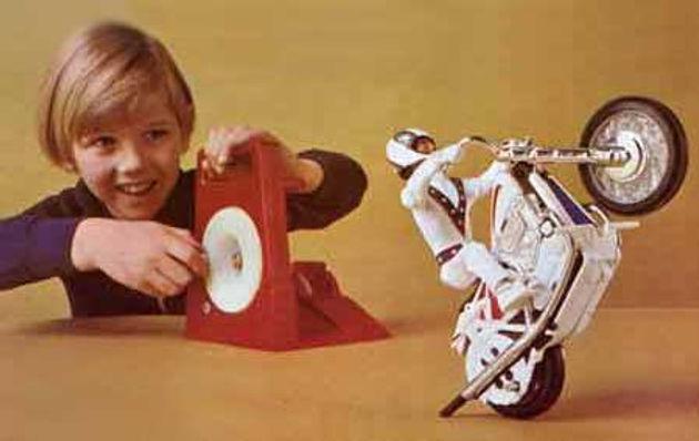 Evel Knievel Stunt Cycle television commercial from the 1970s
