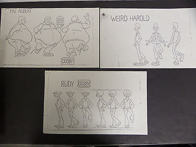 Authentic Filmation character model sheets and production artwork