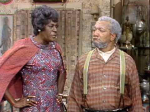 Fred Sanford and Aunt Esther arguing
