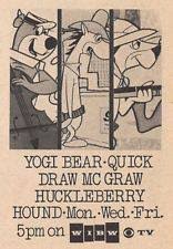 Hanna-Barbera network lineup advertisement and character artwork