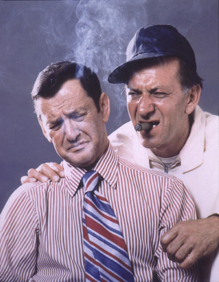 The Odd Couple publicity photo with Oscar Madison and Felix Unger
