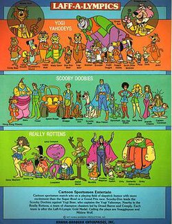 Hanna-Barbera characters divided into teams for Laff-A-Lympics